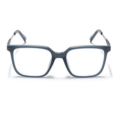 Grey Square Eyeglasses for Men & Women (99004FMG6827-C2)