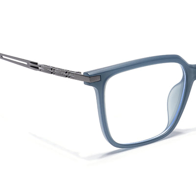 Grey Square Eyeglasses for Men & Women (99004FMG6827-C2)