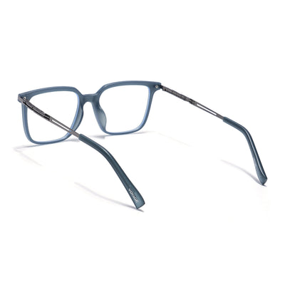Grey Square Eyeglasses for Men & Women (99004FMG6827-C2)