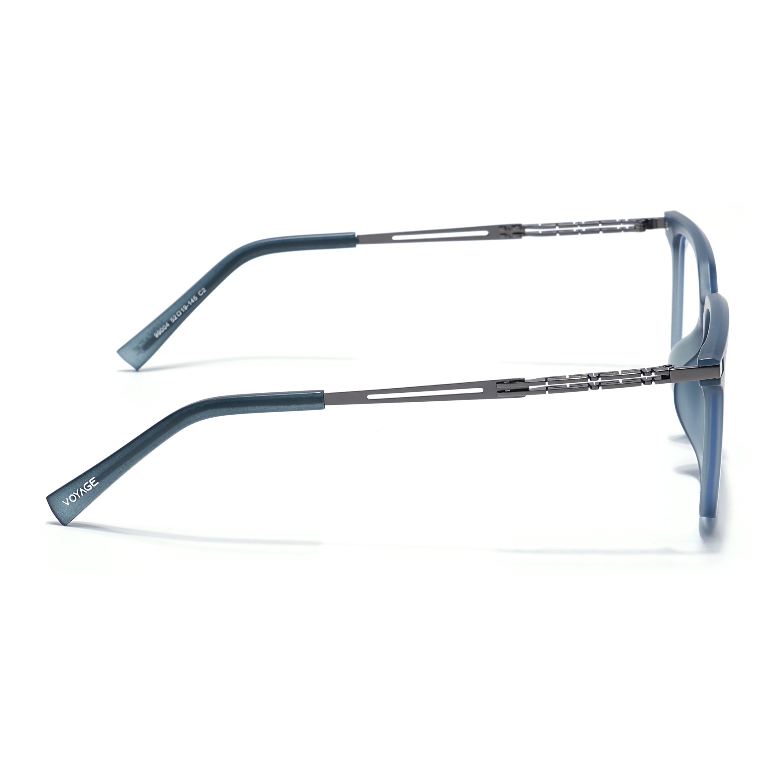 Grey Square Eyeglasses for Men & Women (99004FMG6827-C2)
