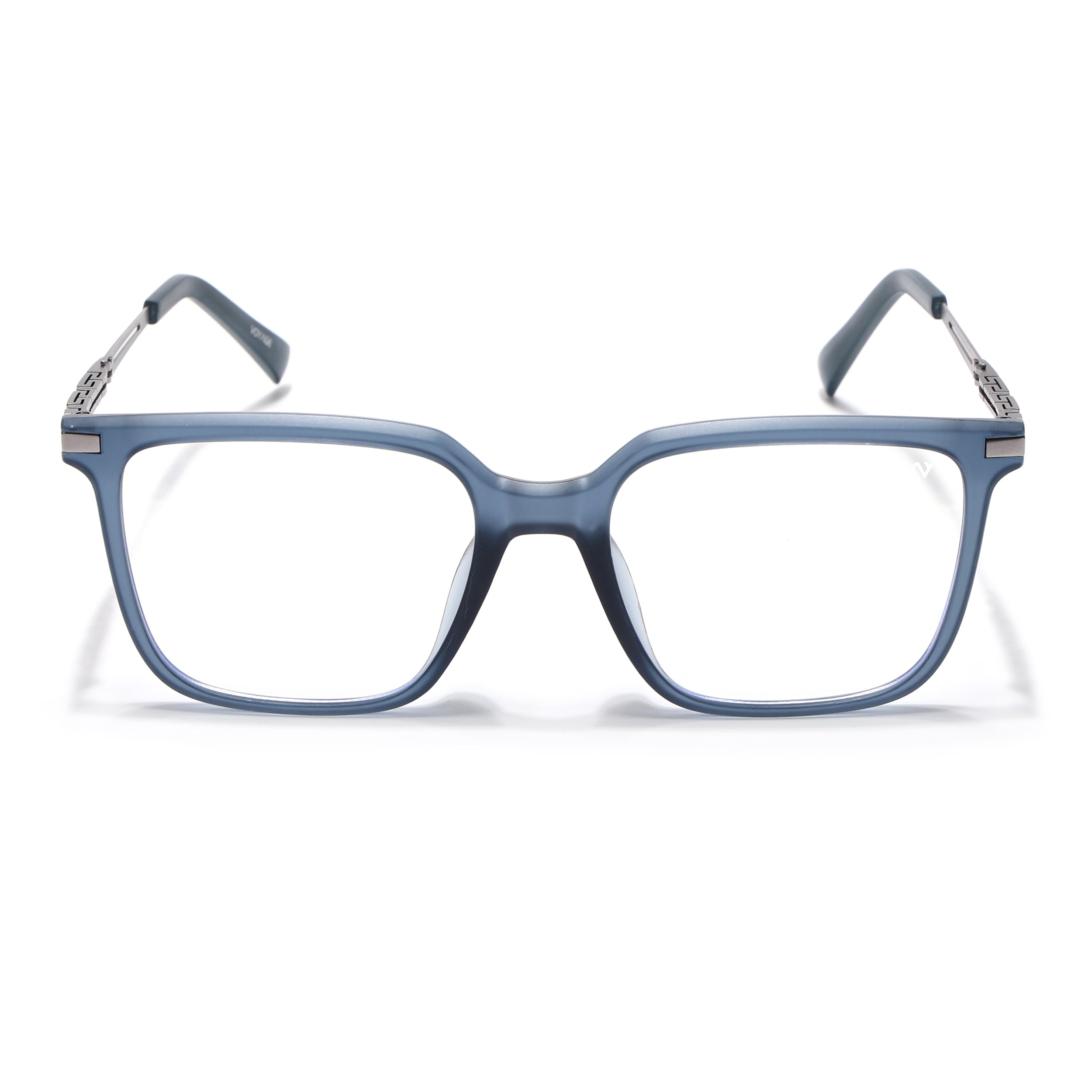 Grey Square Eyeglasses for Men & Women (99004FMG6828-C3)