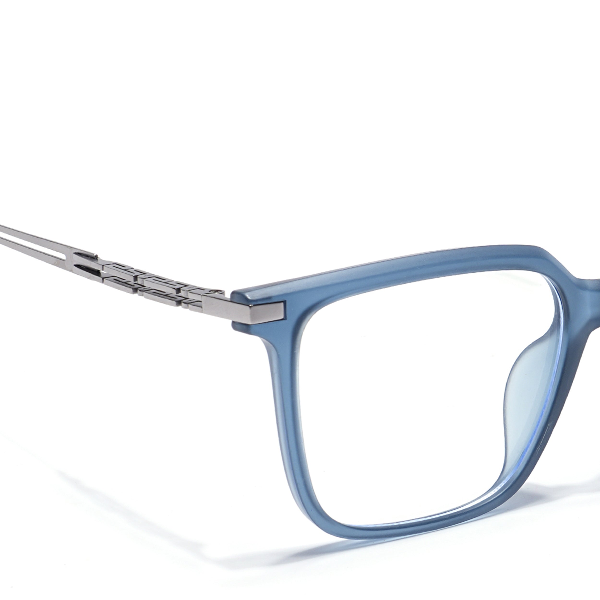 Grey Square Eyeglasses for Men & Women (99004FMG6828-C3)