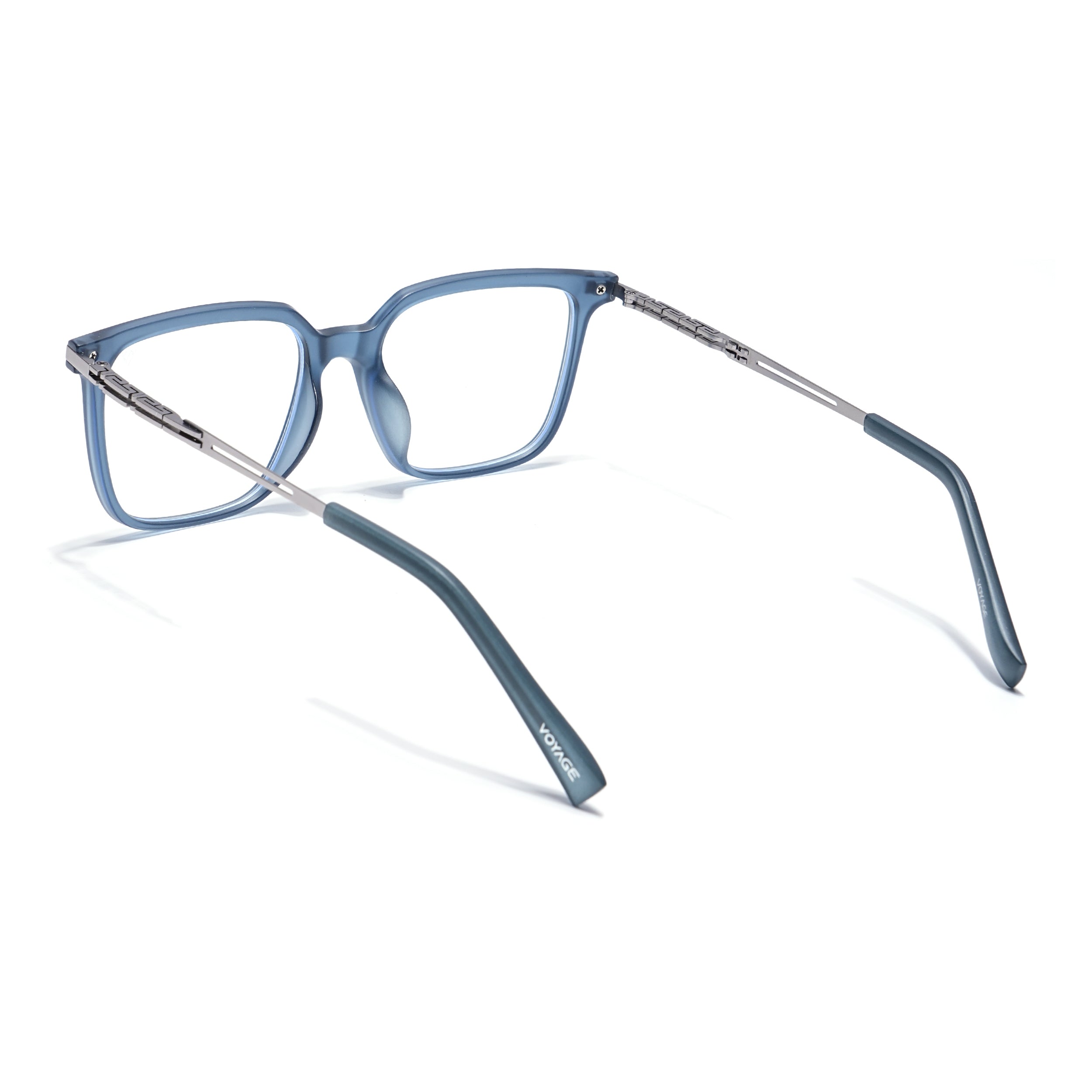 Grey Square Eyeglasses for Men & Women (99004FMG6828-C3)