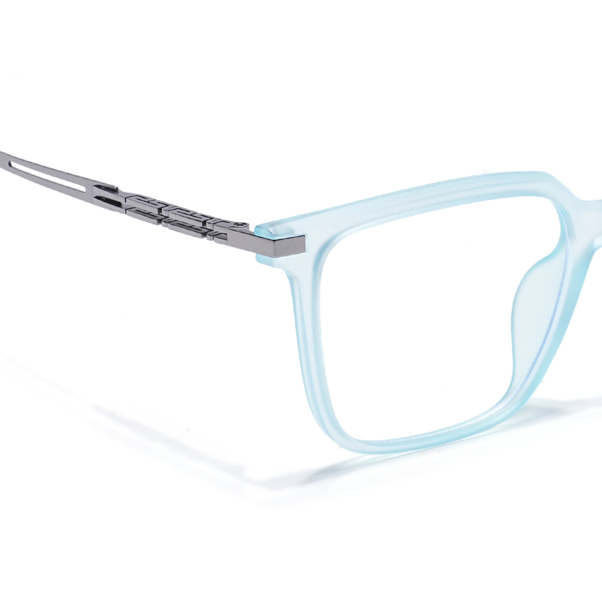 Sky Blue Square Eyeglasses for Men & Women (99004FMG6830-C5)