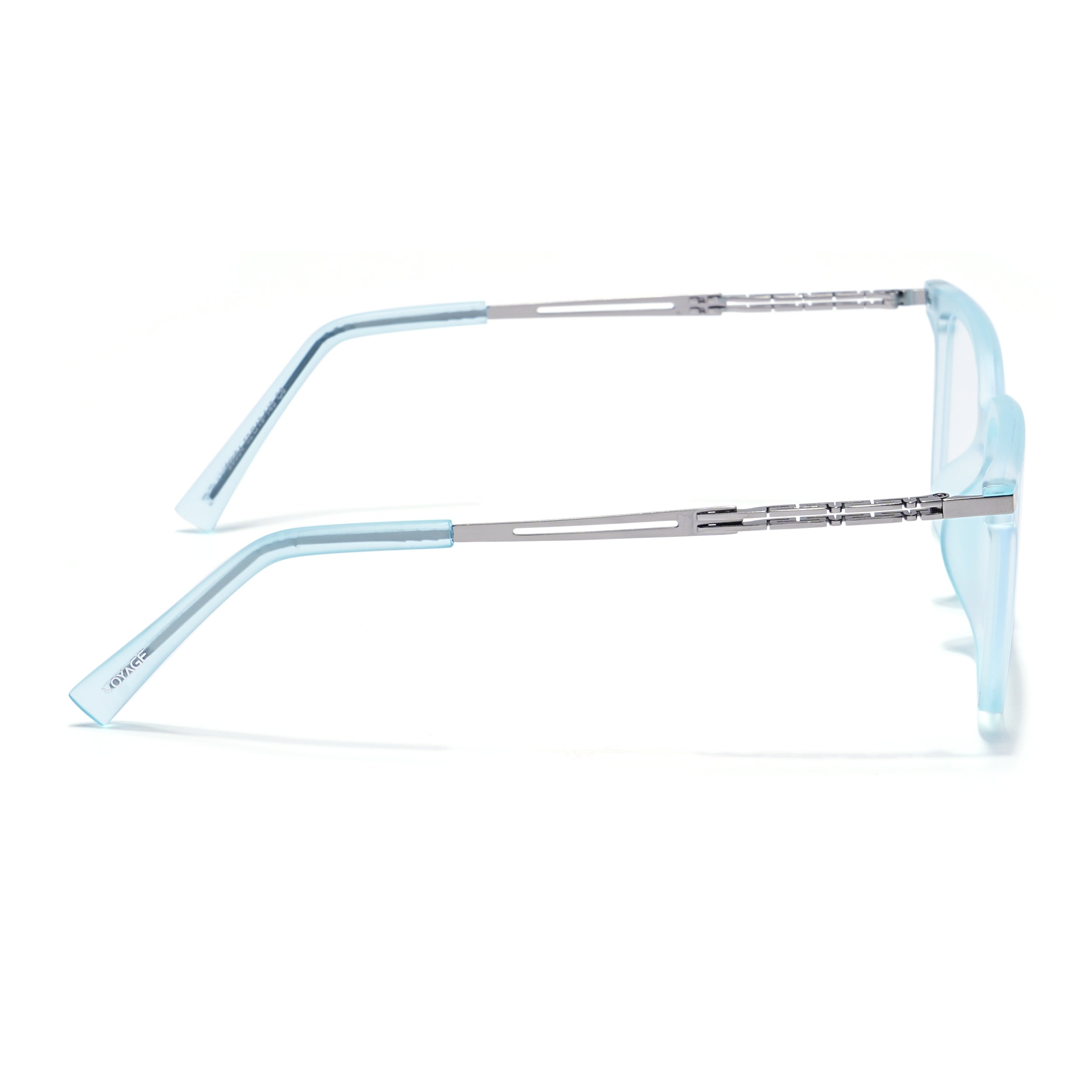 Sky Blue Square Eyeglasses for Men & Women (99004FMG6830-C5)