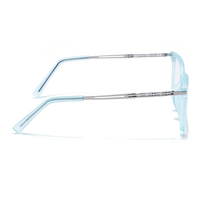 Sky Blue Square Eyeglasses for Men & Women (99004FMG6830-C5)