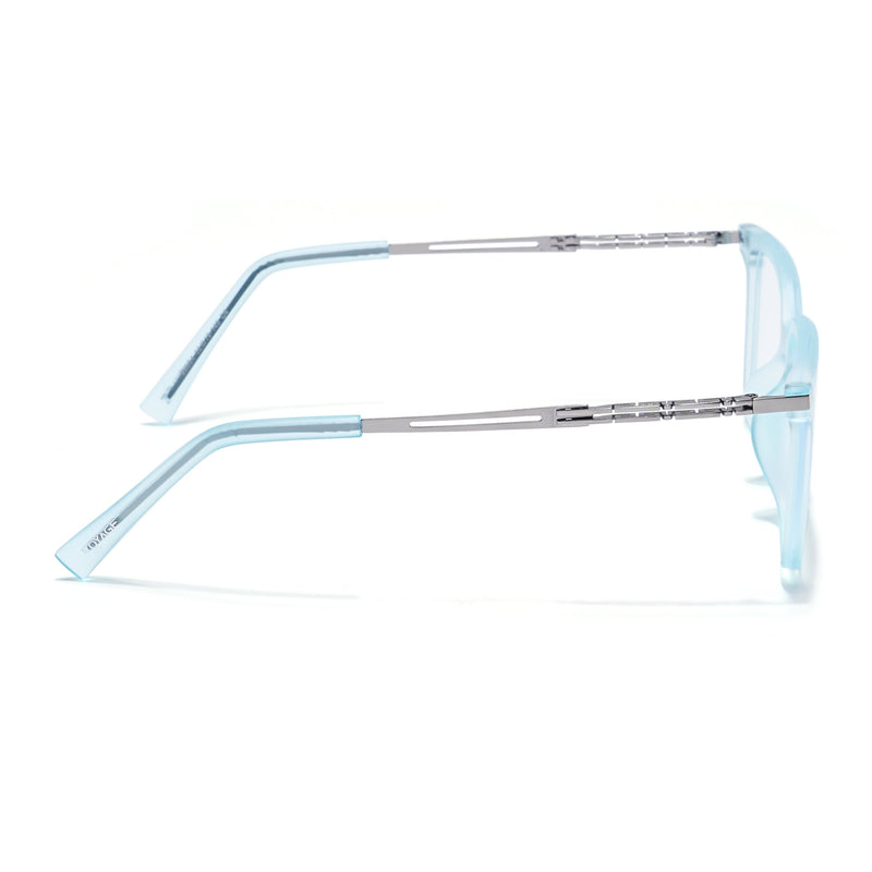 Sky Blue Square Eyeglasses for Men & Women (99004FMG6830-C5)