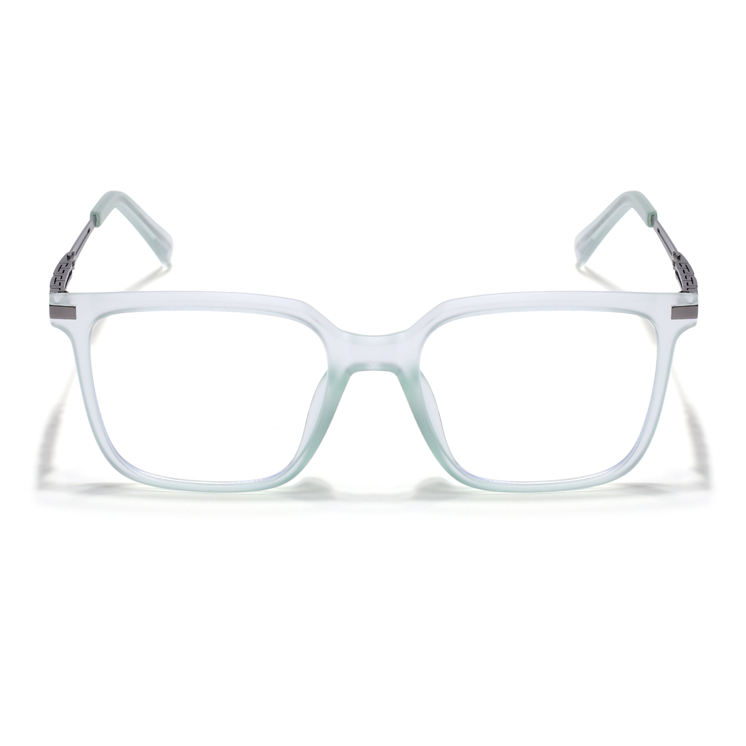 Light Green Square Eyeglasses for Men & Women (99004FMG6831-C6)