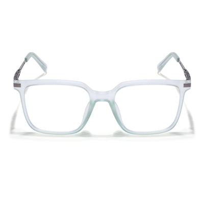 Light Green Square Eyeglasses for Men & Women (99004FMG6831-C6)