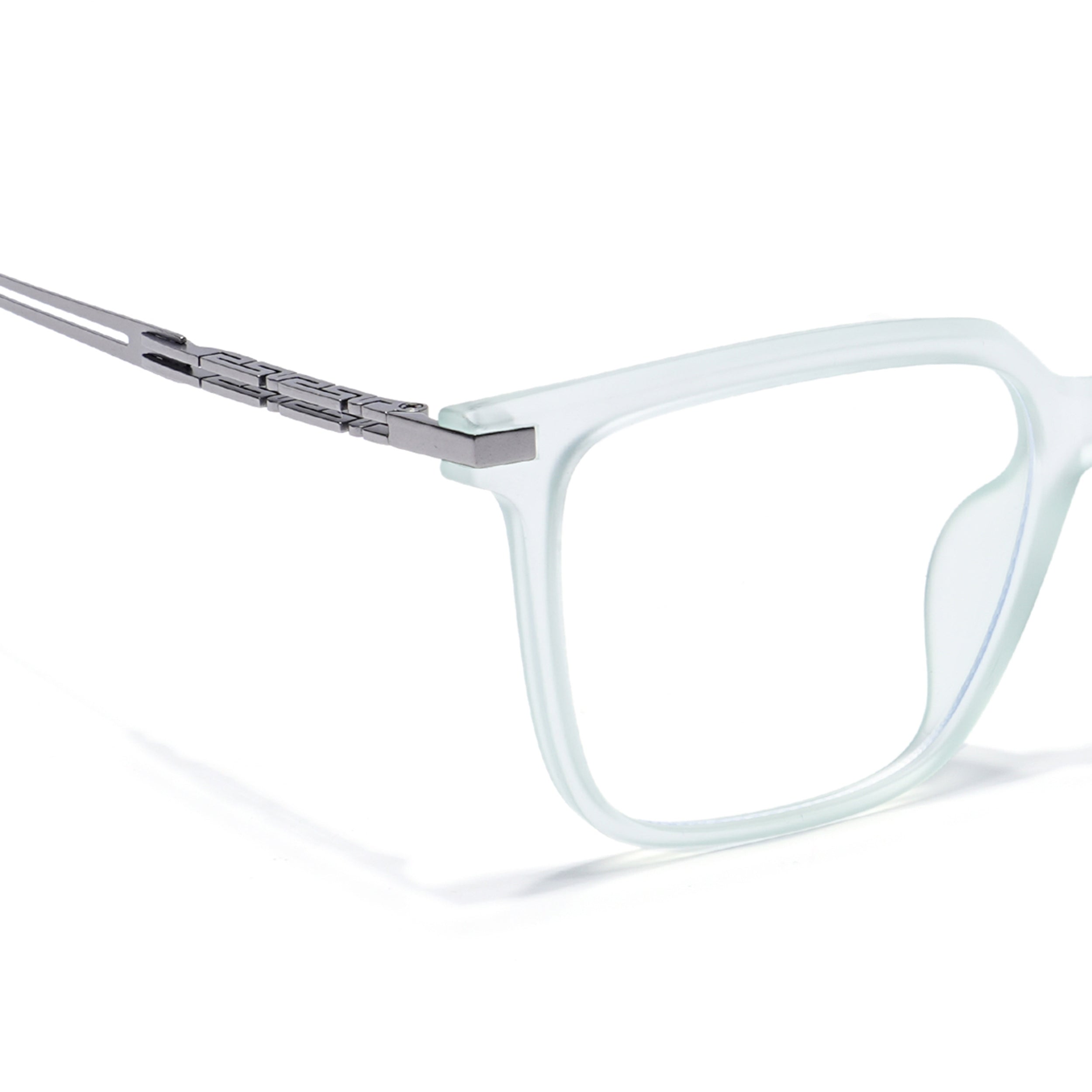 Light Green Square Eyeglasses for Men & Women (99004FMG6831-C6)