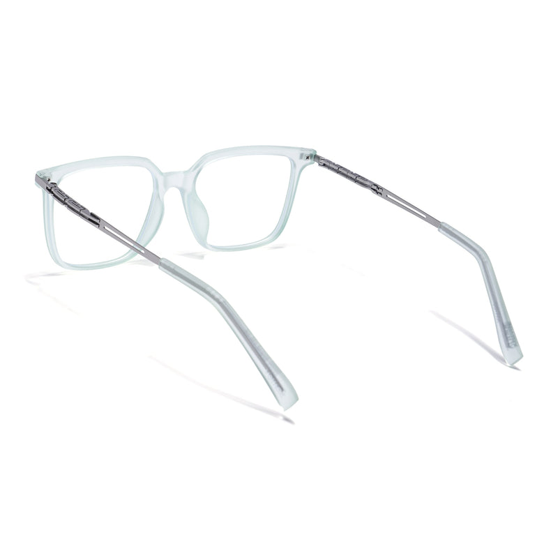 Light Green Square Eyeglasses for Men & Women (99004FMG6831-C6)