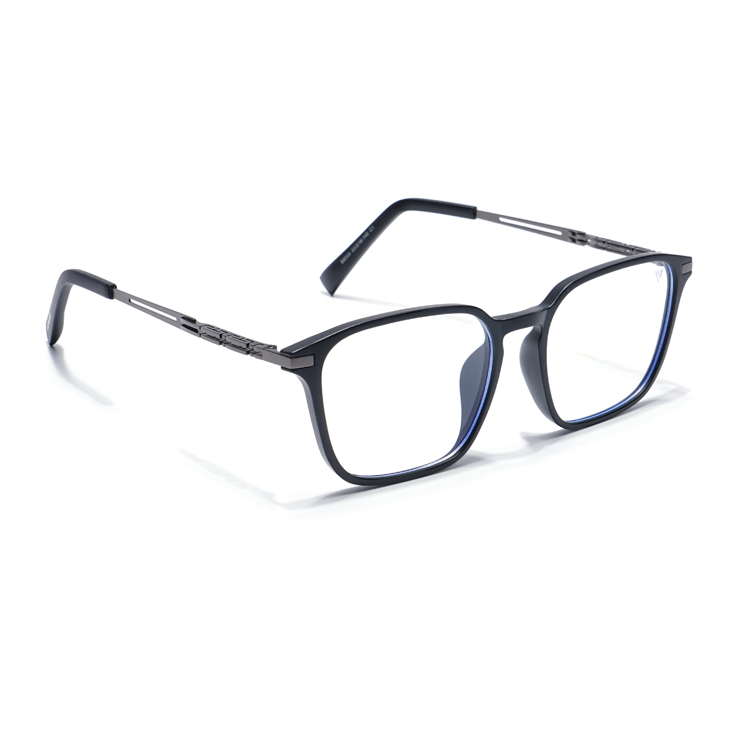 Black Square Eyeglasses for Men & Women (99005FMG6832-C1)