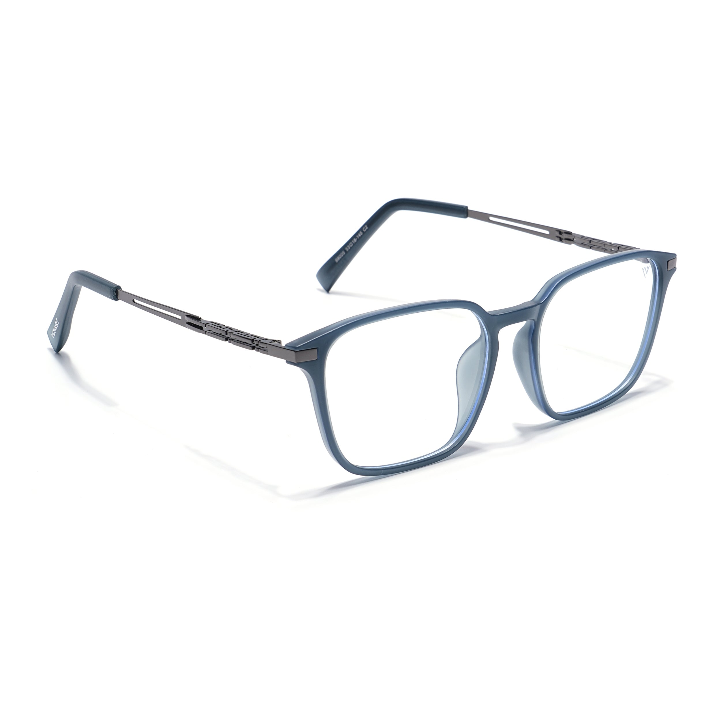 Grey Square Eyeglasses for Men & Women (99005FMG6833-C2)