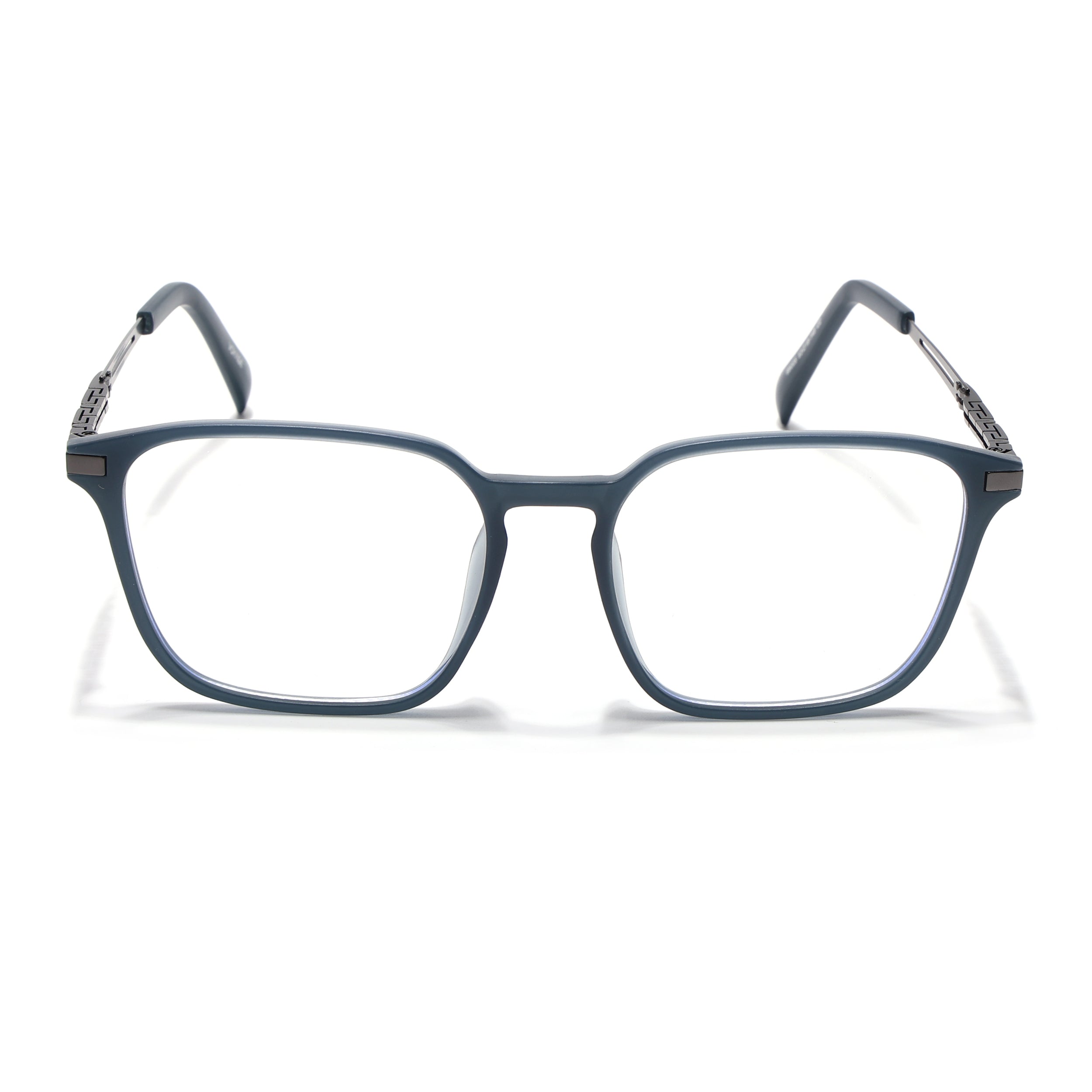 Grey Square Eyeglasses for Men & Women (99005FMG6833-C2)