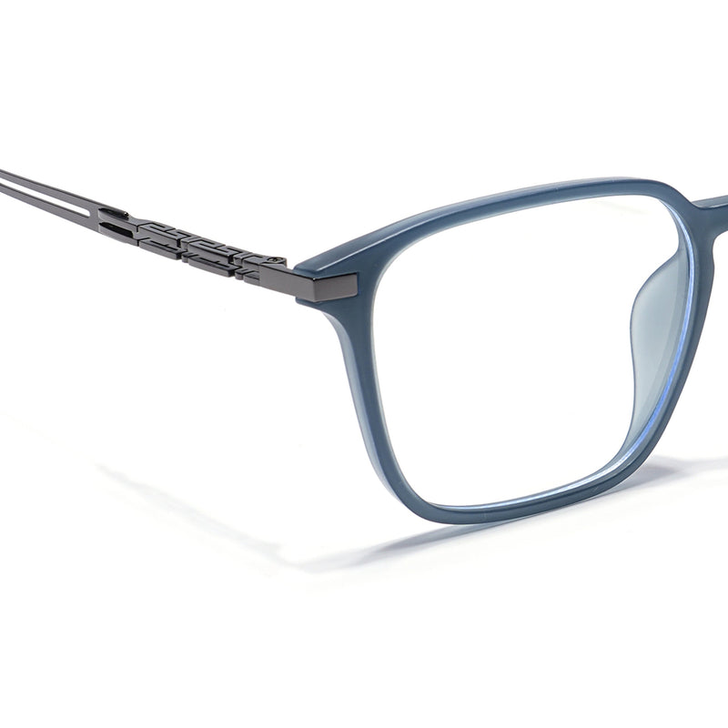 Grey Square Eyeglasses for Men & Women (99005FMG6833-C2)
