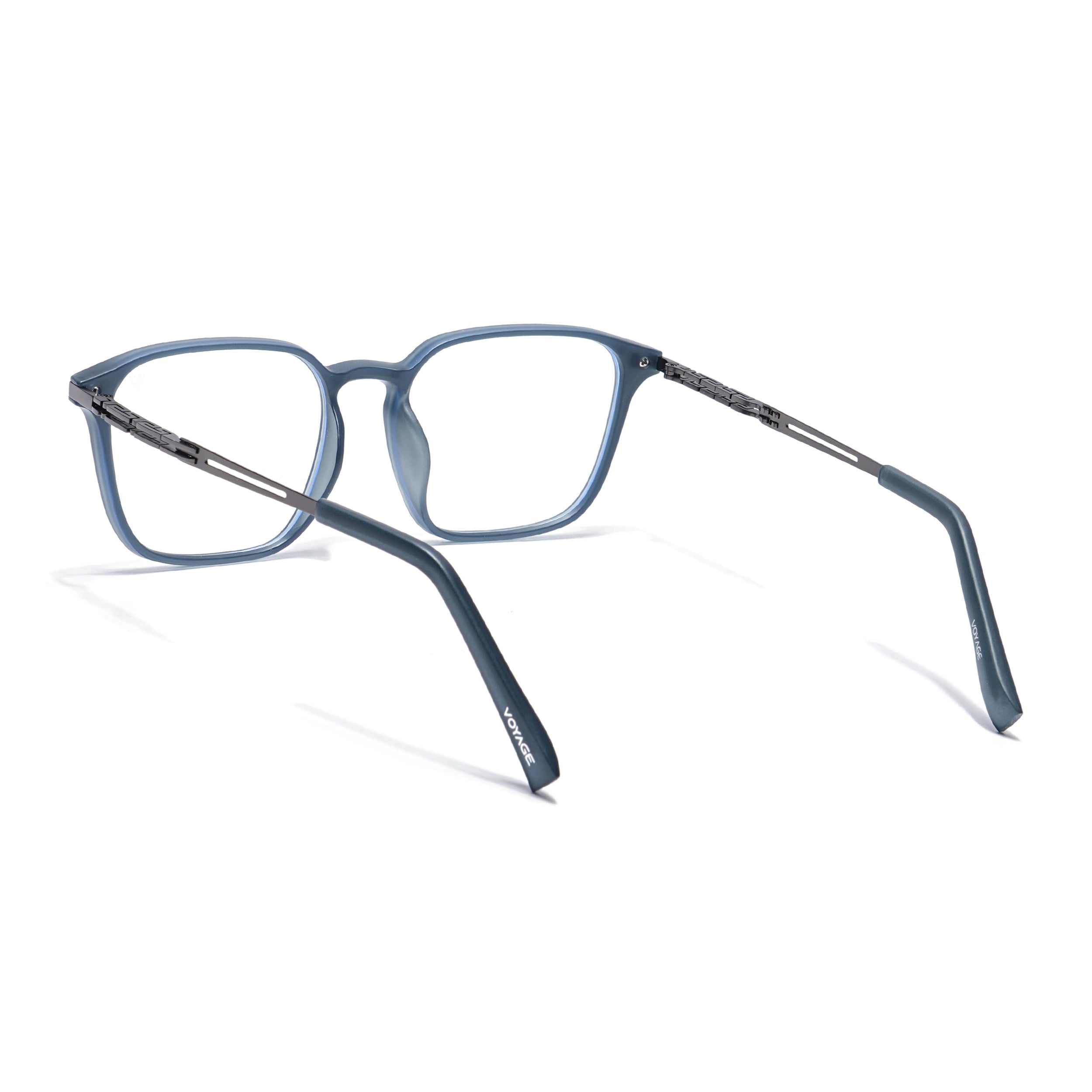 Grey Square Eyeglasses for Men & Women (99005FMG6833-C2)