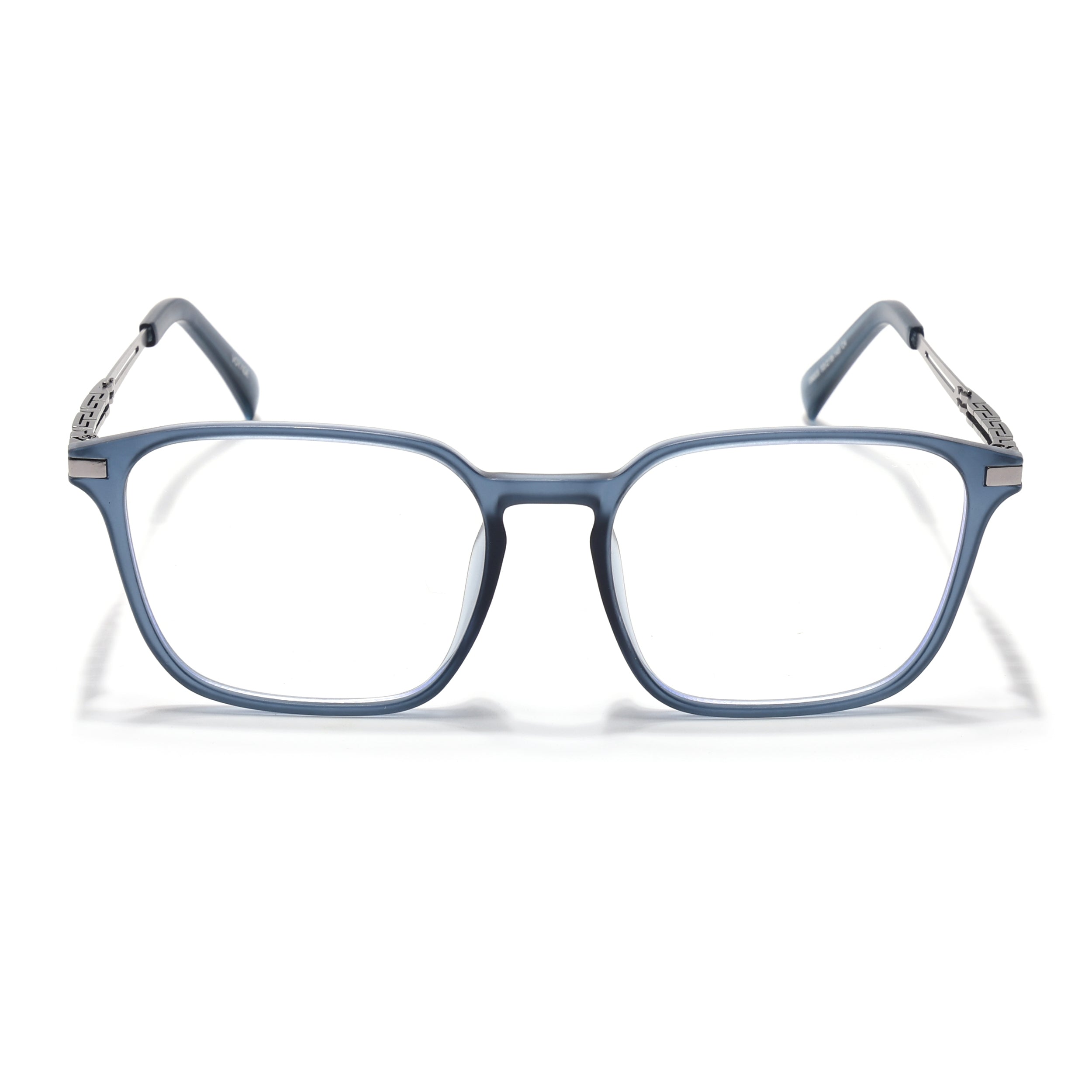 Grey Square Eyeglasses for Men & Women (99005FMG6834-C3)