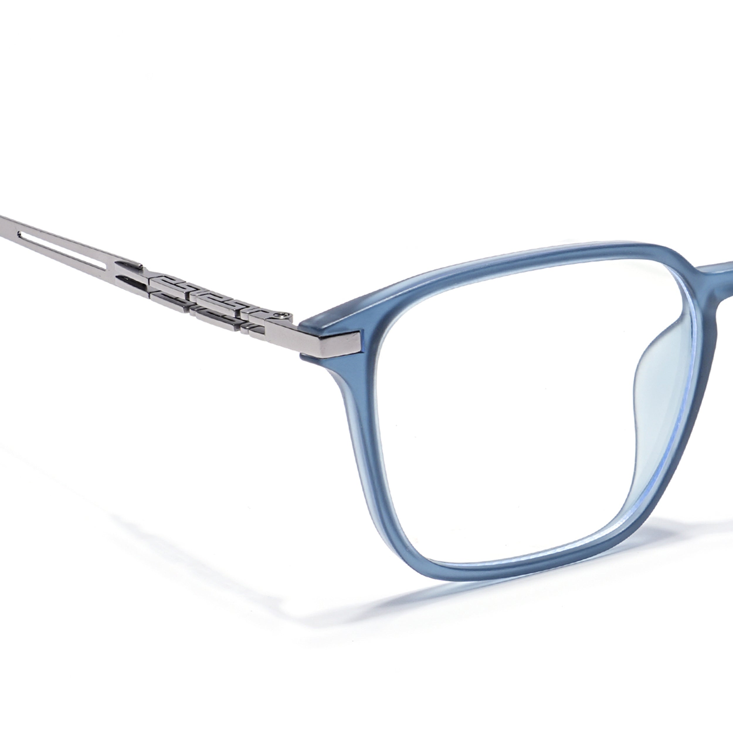 Grey Square Eyeglasses for Men & Women (99005FMG6834-C3)