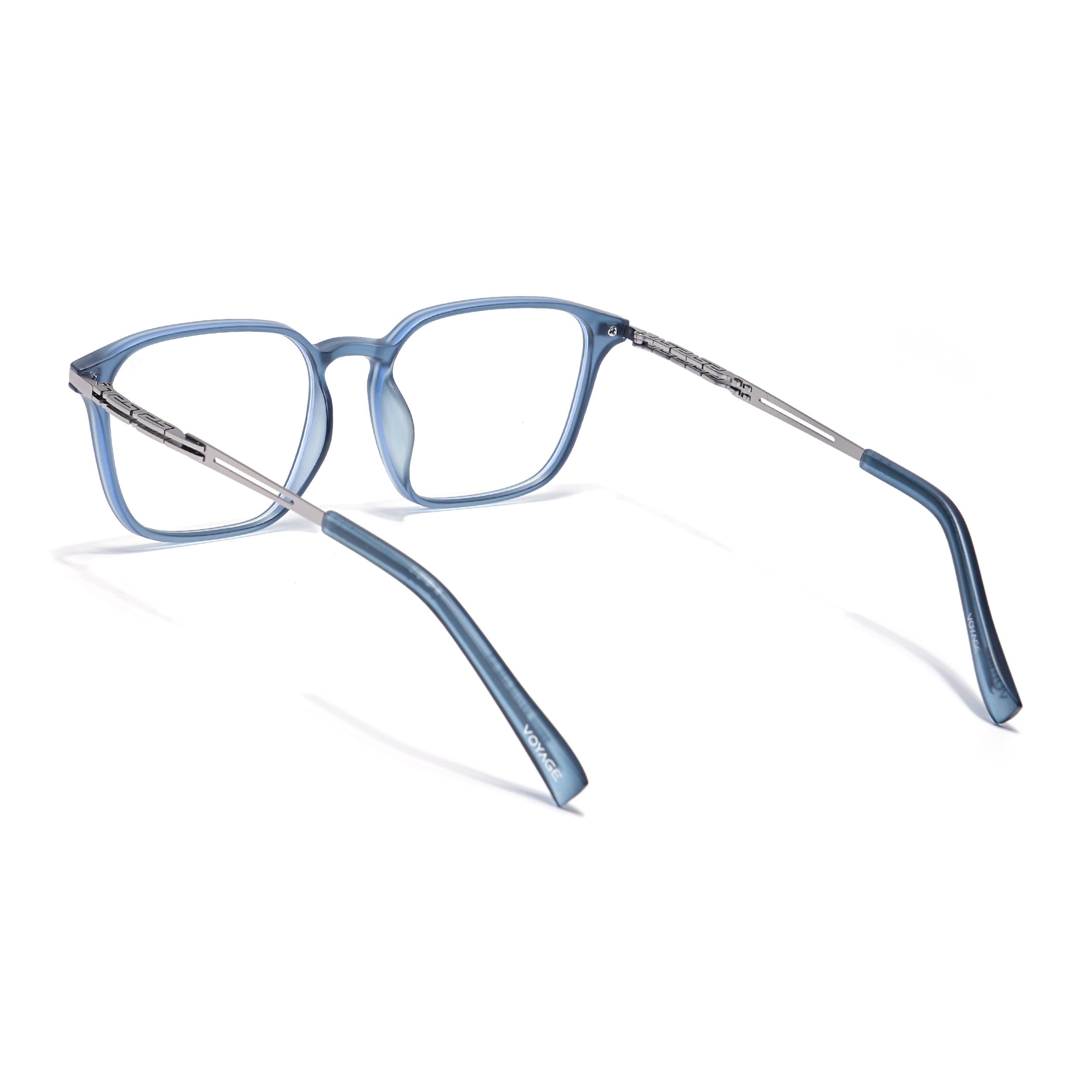 Grey Square Eyeglasses for Men & Women (99005FMG6834-C3)