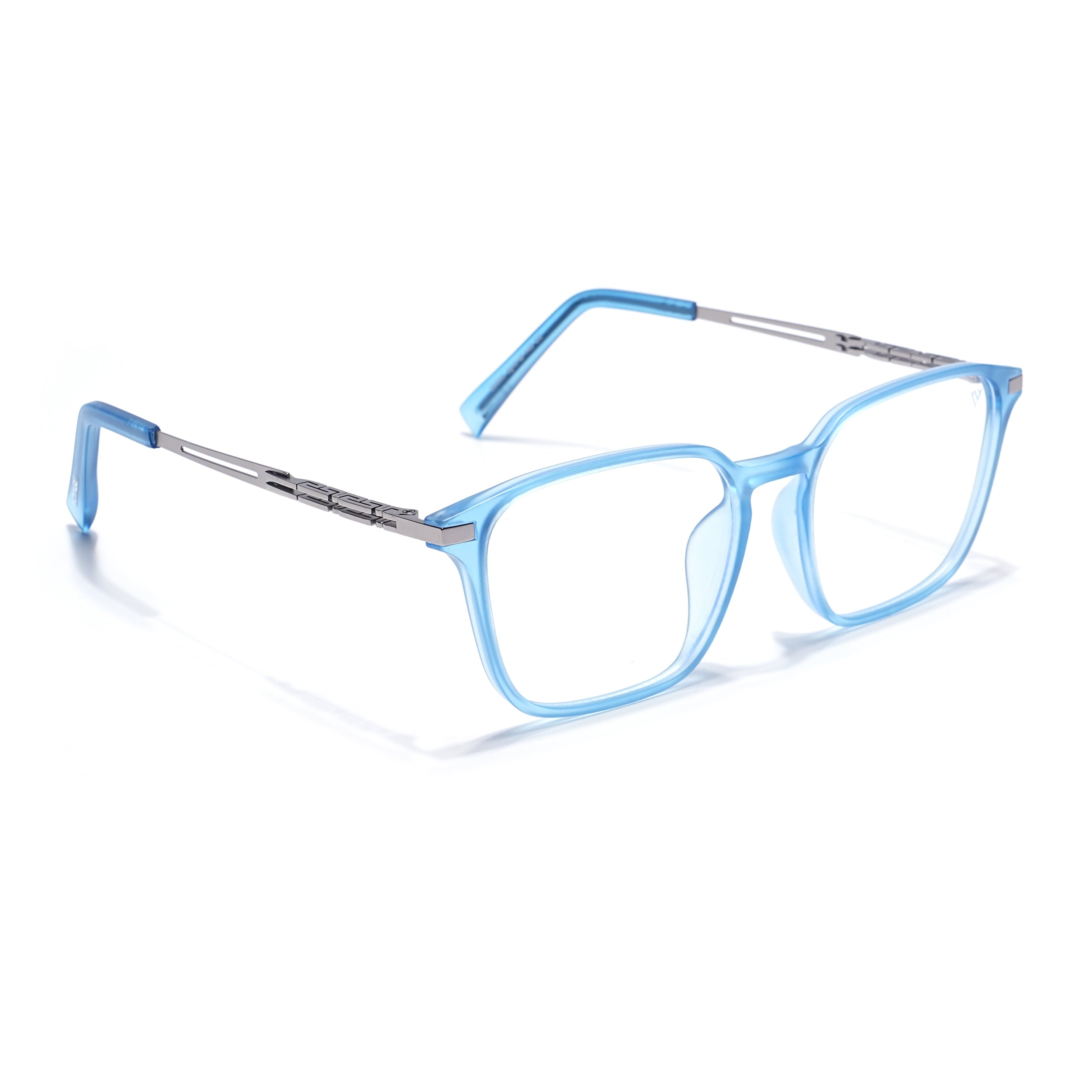 Blue Square Eyeglasses for Men & Women (99005FMG6835-C4)