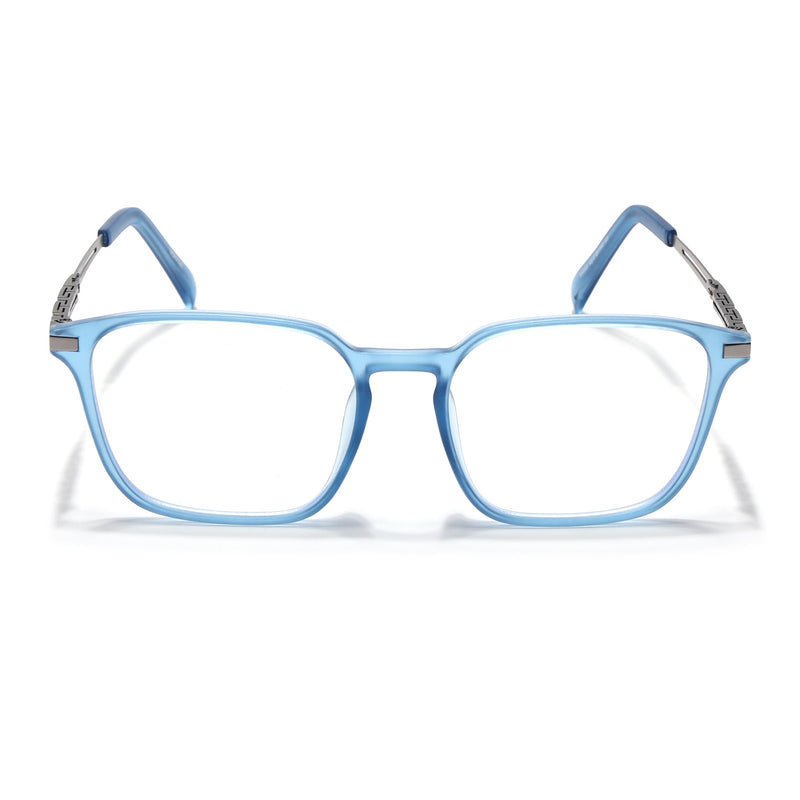 Blue Square Eyeglasses for Men & Women (99005FMG6835-C4)