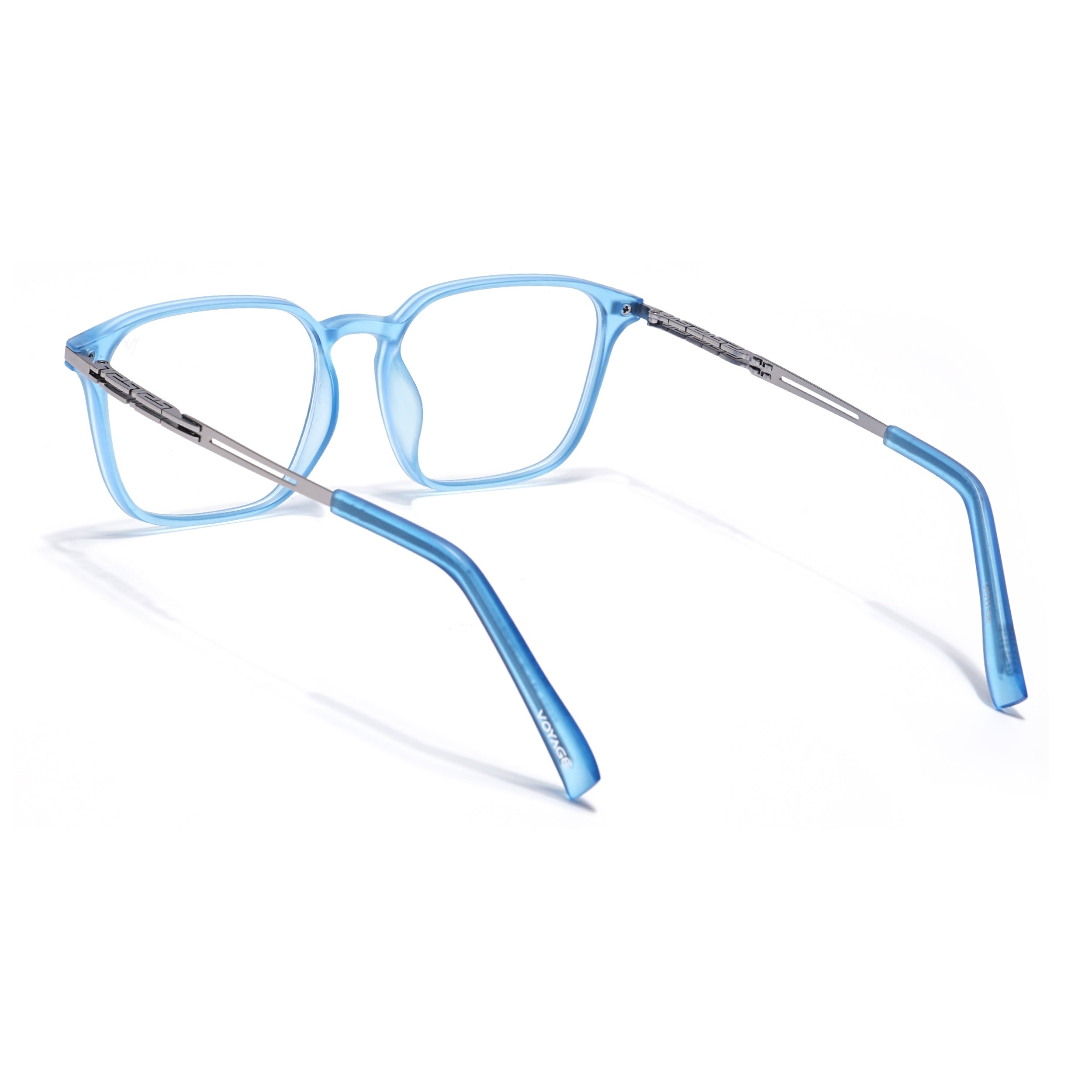 Blue Square Eyeglasses for Men & Women (99005FMG6835-C4)