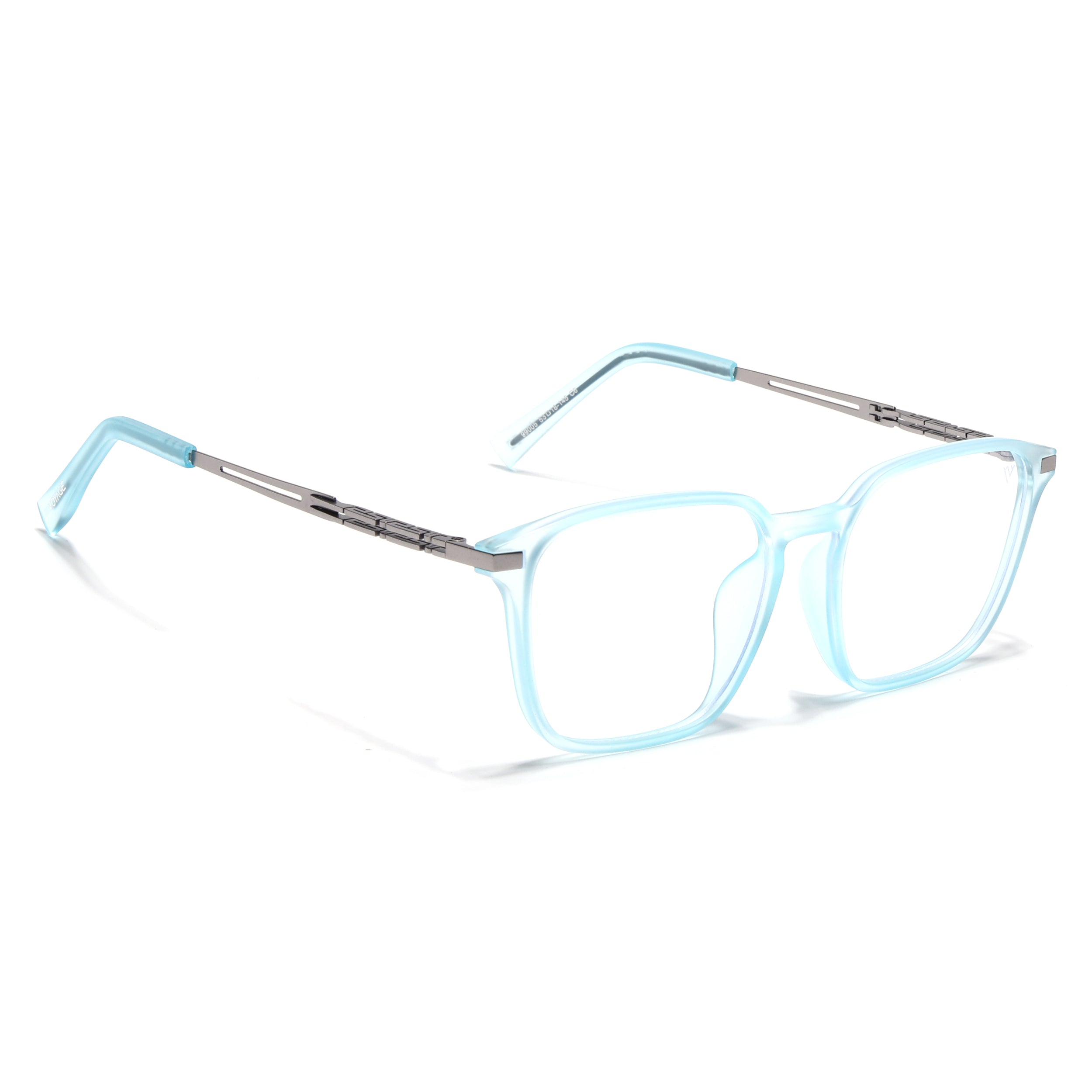 Sky Blue Square Eyeglasses for Men & Women (99005FMG6836-C5)