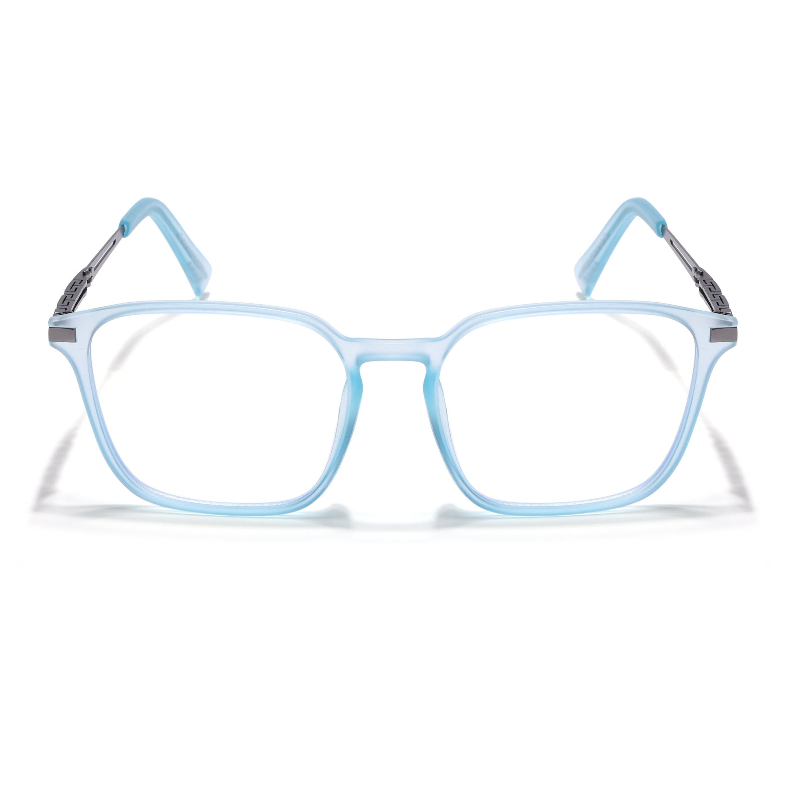 Sky Blue Square Eyeglasses for Men & Women (99005FMG6836-C5)