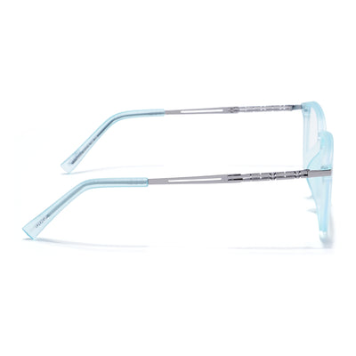 Sky Blue Square Eyeglasses for Men & Women (99005FMG6836-C5)