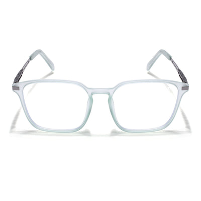 Light Green Square Eyeglasses for Men & Women (99005FMG6837-C6)
