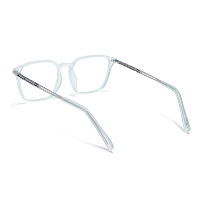 Light Green Square Eyeglasses for Men & Women (99005FMG6837-C6)
