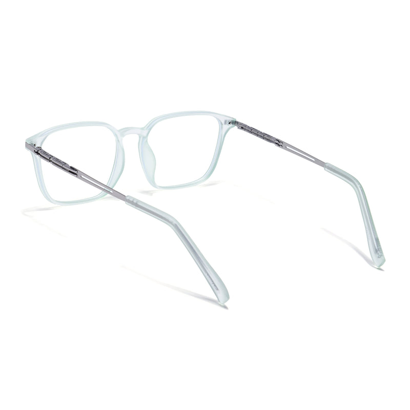 Light Green Square Eyeglasses for Men & Women (99005FMG6837-C6)