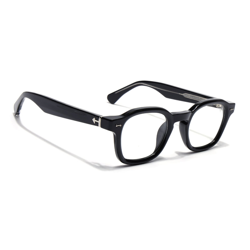 Obsidian | Voyage Shine Black Wayfarer Eyeglasses for Men & Women (99301FMG8174)