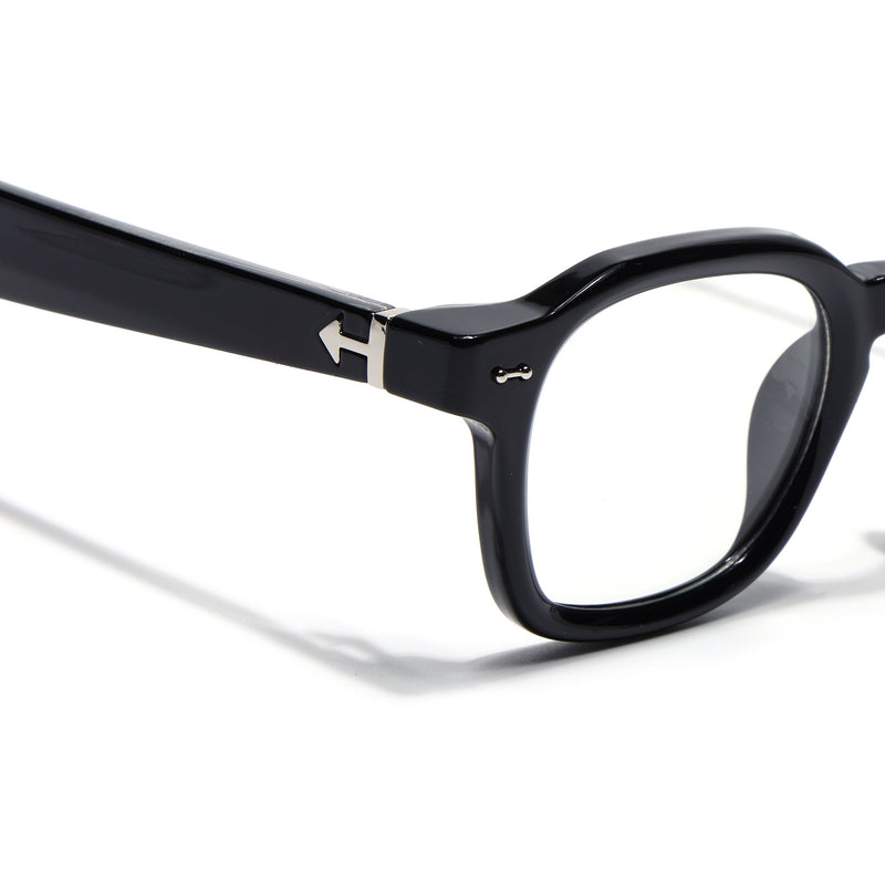Obsidian | Voyage Shine Black Wayfarer Eyeglasses for Men & Women (99301FMG8174)
