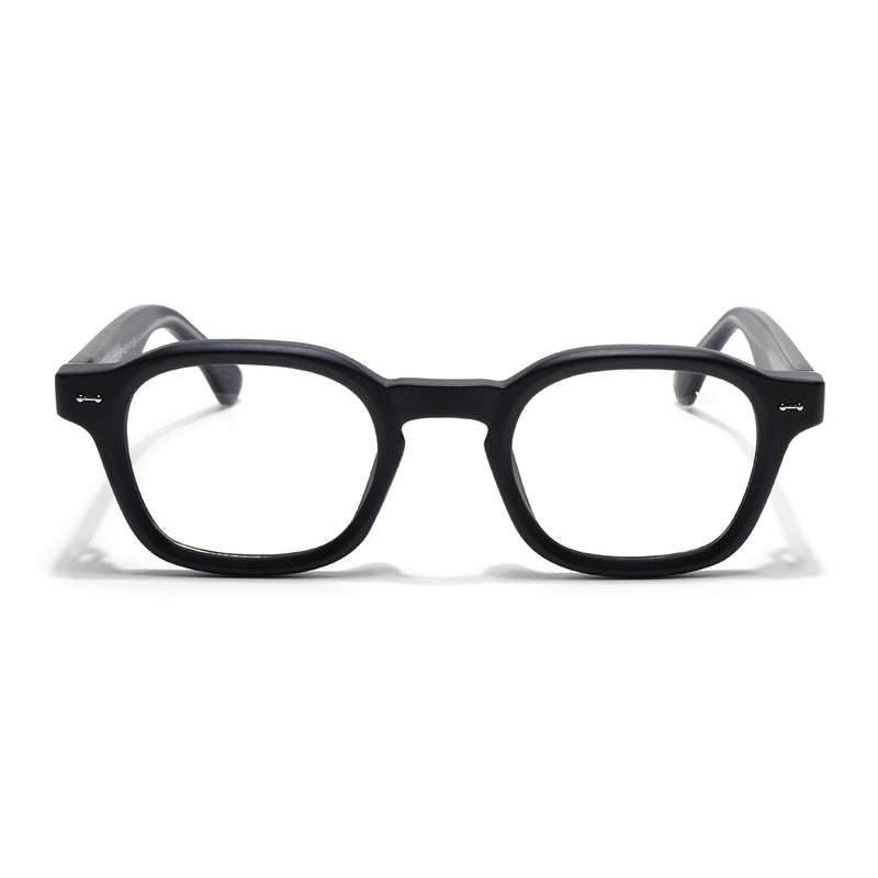 Obsidian | Voyage Matt Black Wayfarer Eyeglasses for Men & Women (99301FMG8175)