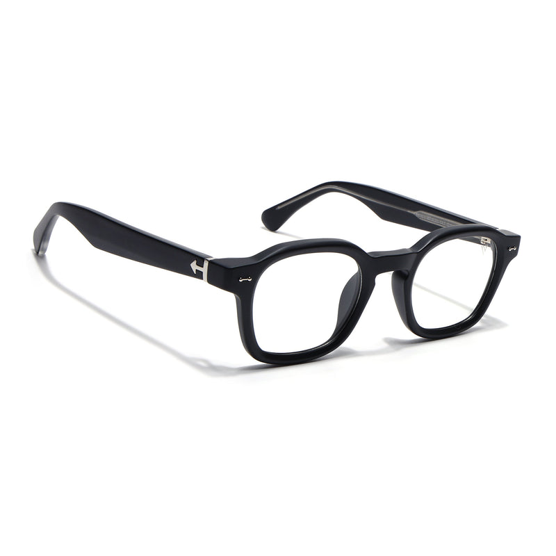 Obsidian | Voyage Matt Black Wayfarer Eyeglasses for Men & Women (99301FMG8175)