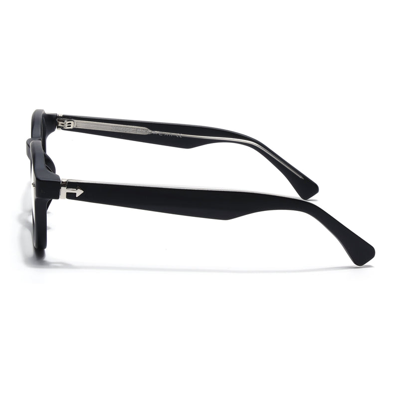 Obsidian | Voyage Matt Black Wayfarer Eyeglasses for Men & Women (99301FMG8175)