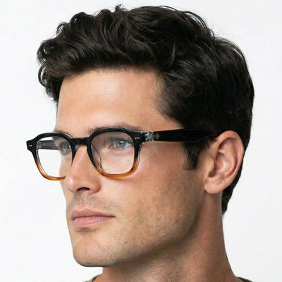 Obsidian | Voyage Black & Brown Wayfarer Eyeglasses for Men & Women (99301FMG8176)