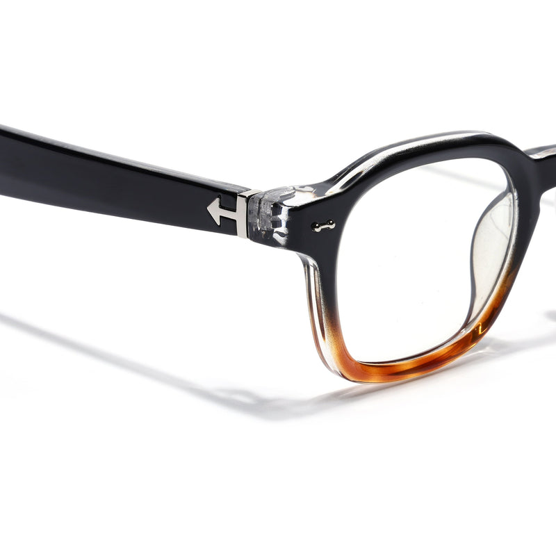 Obsidian | Voyage Black & Brown Wayfarer Eyeglasses for Men & Women (99301FMG8176)