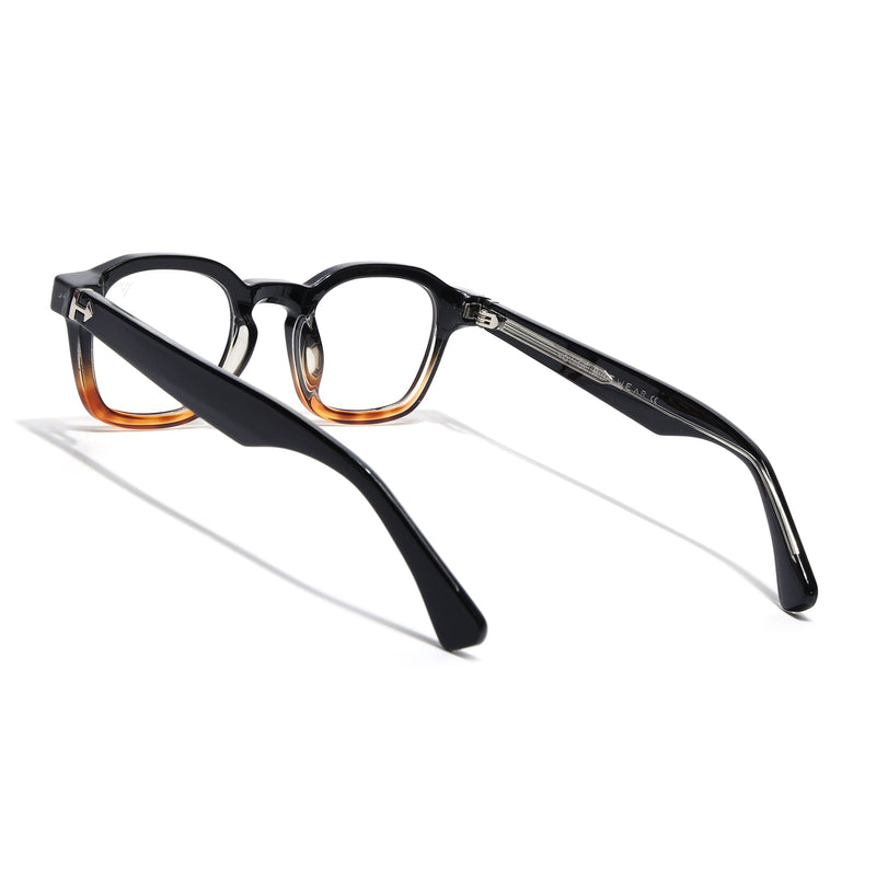 Obsidian | Voyage Black & Brown Wayfarer Eyeglasses for Men & Women (99301FMG8176)