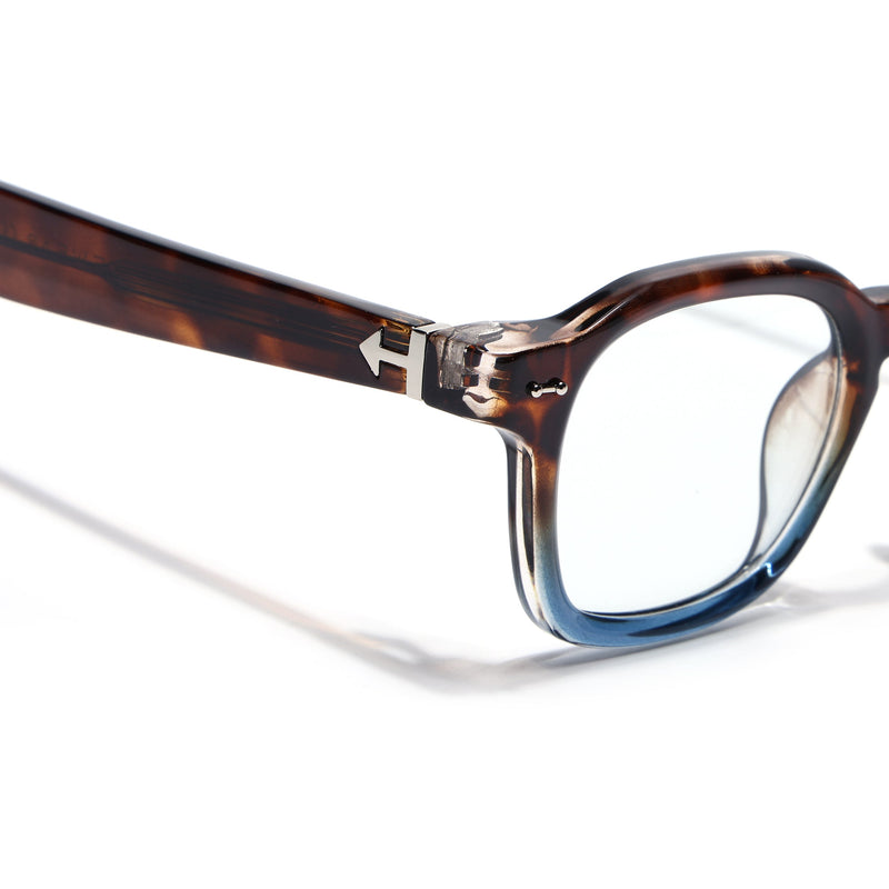Obsidian | Voyage Brown & Blue Wayfarer Eyeglasses for Men & Women (99301FMG8177)