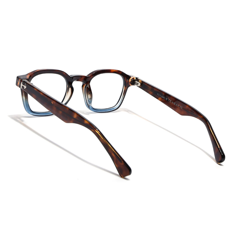Obsidian | Voyage Brown & Blue Wayfarer Eyeglasses for Men & Women (99301FMG8177)