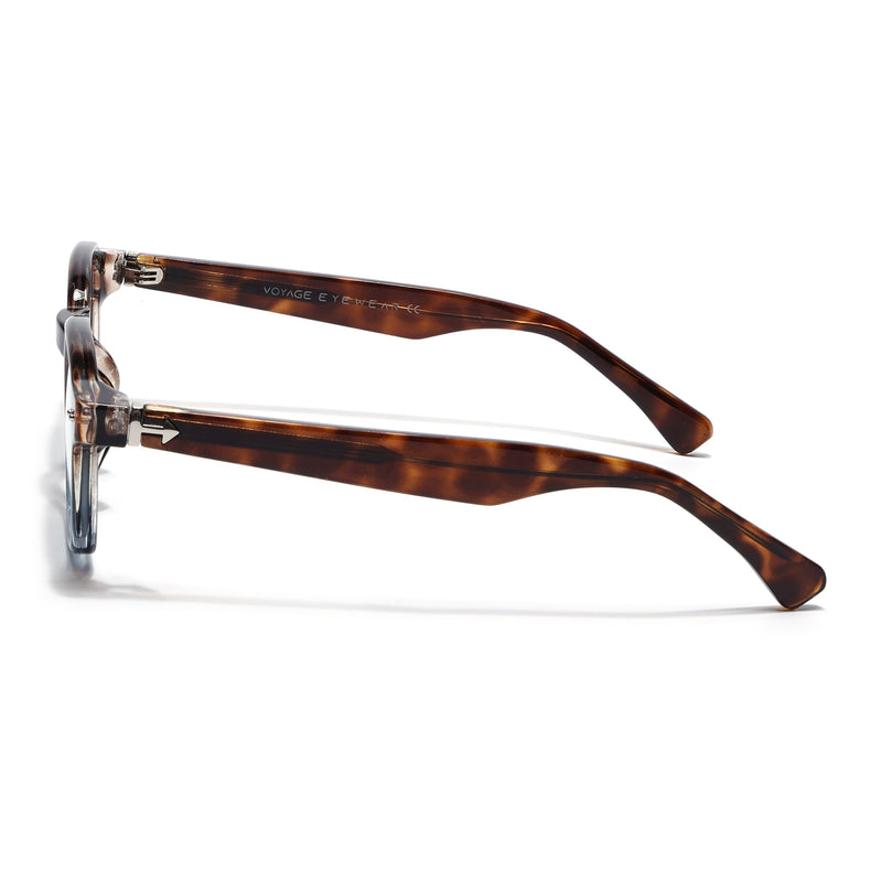 Obsidian | Voyage Brown & Blue Wayfarer Eyeglasses for Men & Women (99301FMG8177)