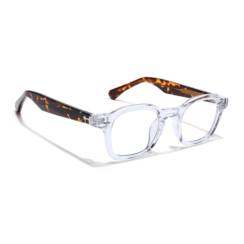 Obsidian | Voyage Transparent Wayfarer Eyeglasses for Men & Women (99301FMG8180)
