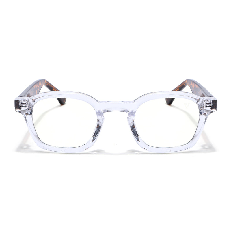 Obsidian | Voyage Transparent Wayfarer Eyeglasses for Men & Women (99301FMG8180)