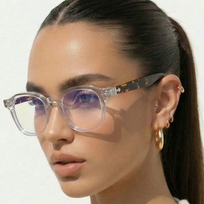 Obsidian | Voyage Transparent Wayfarer Eyeglasses for Men & Women (99301FMG8180)