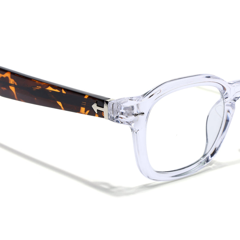 Obsidian | Voyage Transparent Wayfarer Eyeglasses for Men & Women (99301FMG8180)