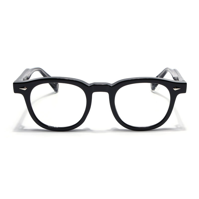 Obsidian | Voyage Shine Black Wayfarer Eyeglasses for Men & Women (99305FMG8181)