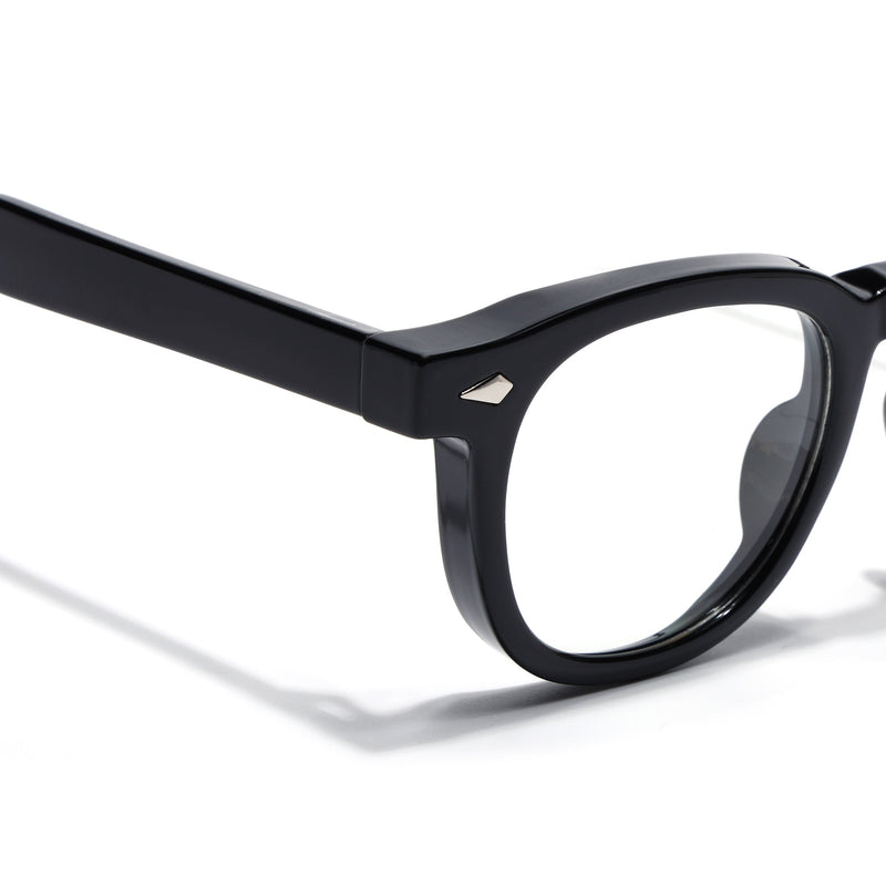 Obsidian | Voyage Shine Black Wayfarer Eyeglasses for Men & Women (99305FMG8181)