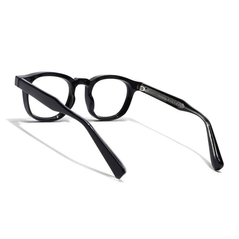 Obsidian | Voyage Shine Black Wayfarer Eyeglasses for Men & Women (99305FMG8181)